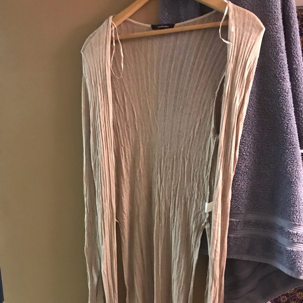 Ambiance long off white cardigan